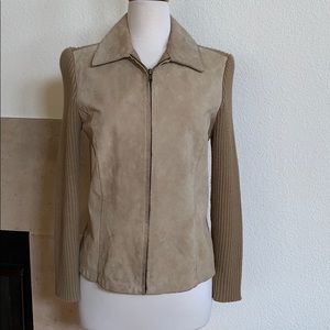 COLDWATER CREEK SUEDE TAN JACKET
